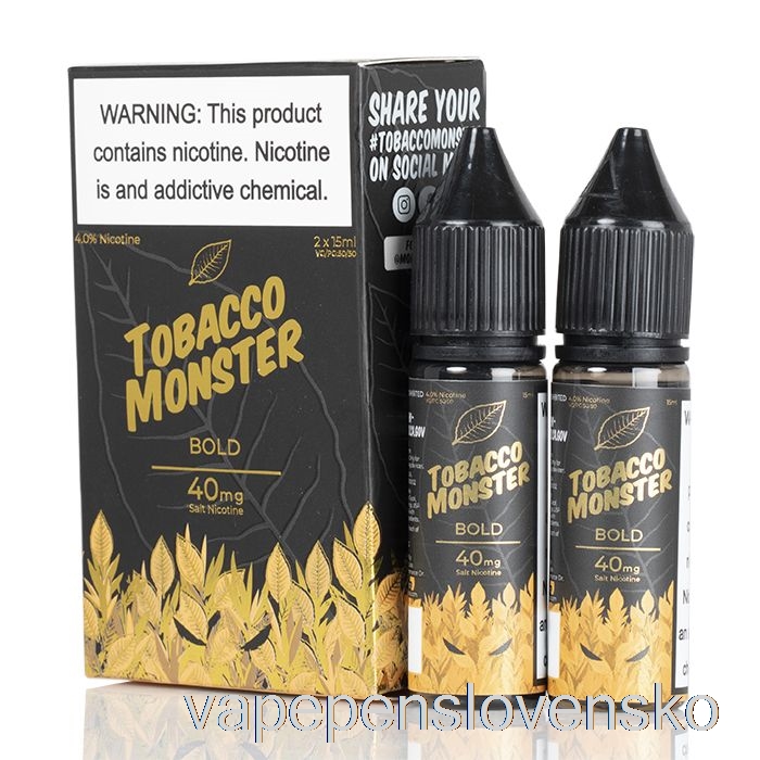 Tučné - Soli Tabakových Monster - 30ml 24mg Vape Slovensko